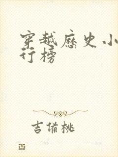 穿越历史小说排行榜