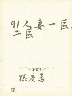 91人妻一区,二区