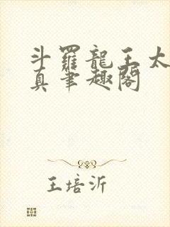 斗罗龙王太极玄真笔趣阁