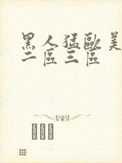 黑人猛欧美一区二区三区