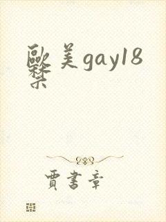 欧美gay18禁封面