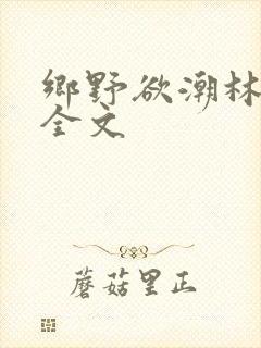 乡野欲潮林天成全文