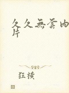 久久无套内射毛片封面