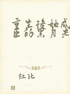 重生后她成了权臣的黑月光