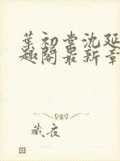 叶初棠沈延川笔趣阁最新章节更新