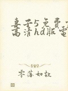 妻子5免费完整高清hd版电视剧