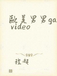 欧美男男gay video