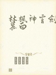 林枫神霄剑宗苏慕白