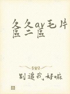 久久av毛片一区二区