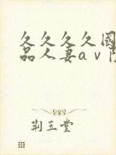 久久久久国产精品人妻aⅴ院