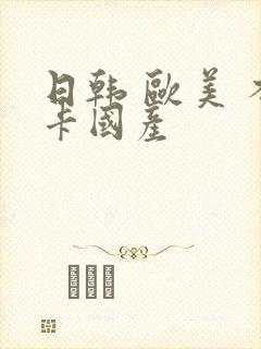 日韩 欧美 不卡国产