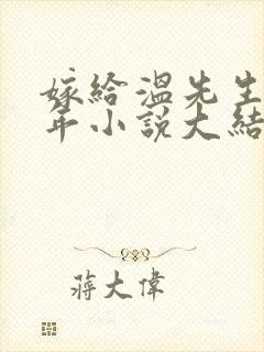 嫁给温先生第五年小说大结局