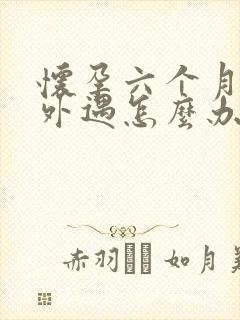 怀孕六个月老公外遇怎么办