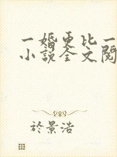 一婚更比一婚高小说全文阅读封面