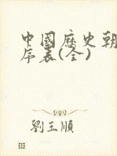 中国历史朝代顺序表(全)封面