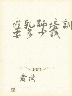 催乳师培训班需要多少钱