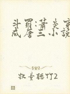 斗罗:萧炎穿越成唐三小说