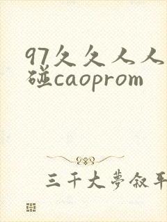 97久久人人超碰caoprom