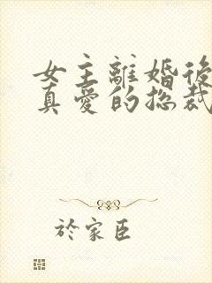 女主离婚后遇到真爱的总裁文