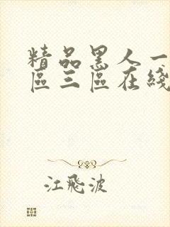 精品黑人一区二区三区在线