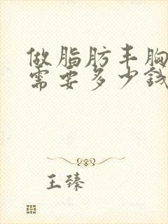 做脂肪丰胸手术需要多少钱