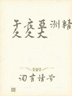 午夜亚洲精品久久久大