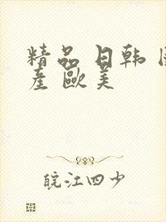 精品 日韩 国产 欧美封面