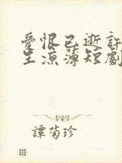 爱恨已逝许我半生凉薄短剧免费观看