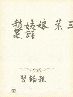 赵姨娘 叶三少是谁封面