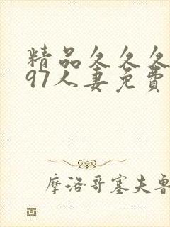 精品久久久久久97人妻免费网