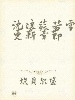 沈浪苏若雪最新更新章节