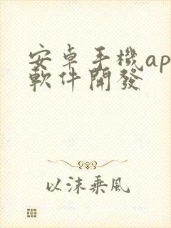 安卓手机app软件开发