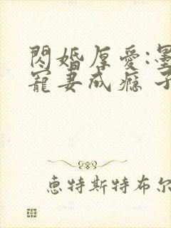 闪婚厚爱:墨少宠妻成瘾 子夜轻语