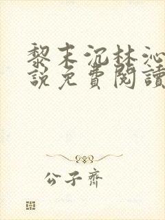 黎末沉林沁染小说免费阅读最新章节封面