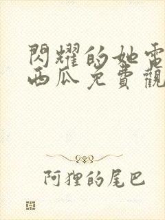 闪耀的她电视剧西瓜免费观看