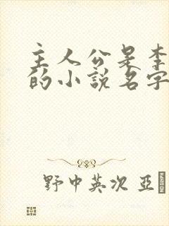 主人公是李初年的小说名字