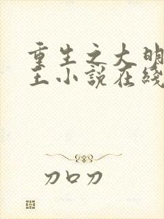 重生之大明摄政王小说在线阅读