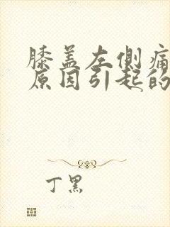 膝盖左侧痛什么原因引起的