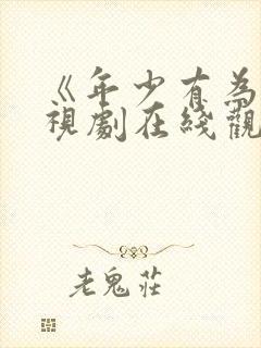 《年少有为》电视剧在线观看免费