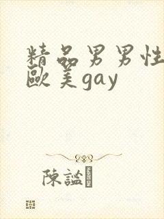 精品男男性行为欧美gay
