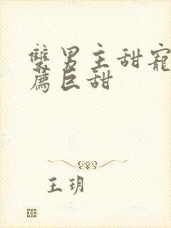 双男主甜宠文推荐巨甜封面