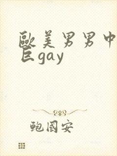 欧美男男中粗大巨gay