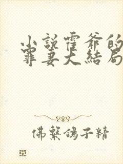 小说霍爷的隐婚罪妻大结局