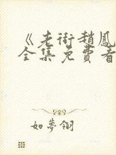 《老街赵凤声》全集免费看封面