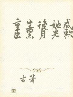 重生后她成了权臣黑月光软凝玉封面