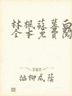 林枫苏慕白小说全本免费阅读最新章节