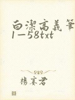白洁高义笔趣阁1—58txt封面