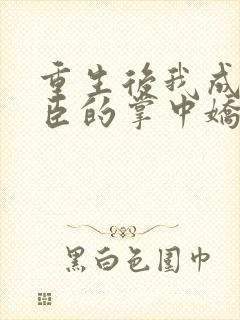 重生后我成了权臣的掌中娇无删减