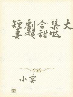 短剧合集大叔宠妻超甜哒