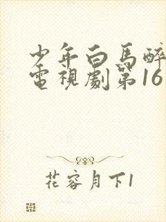 少年白马醉春风电视剧第16集